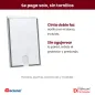 Porta aviso A4 Acrimet 865 con cinta doble faz acrílica en el dorso: se pega sin tornillos Porta aviso A4 Acrimet 865 con cinta doble faz acrílica en el dorso: se pega sin tornillos