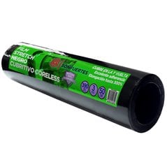 Film Stretch para embalaje negro cubritivo virgen coreless sin cono carton 50 cm SonFuertes 3Kg