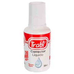 Corrector Trabi liquido frasco con pincel al solvente