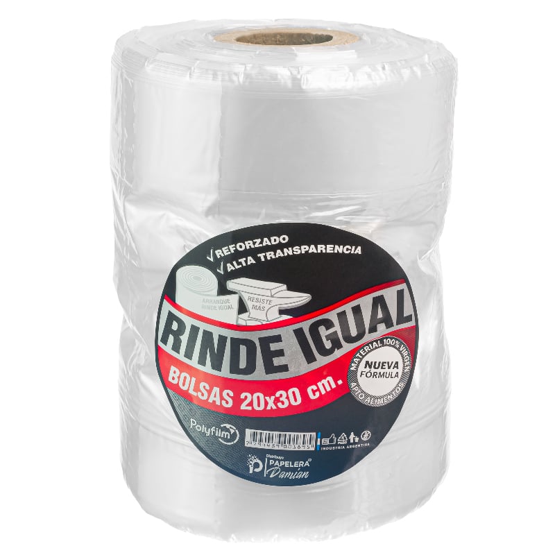 Bolsas Transparentes 20x30 cm Super Cristal Rollo