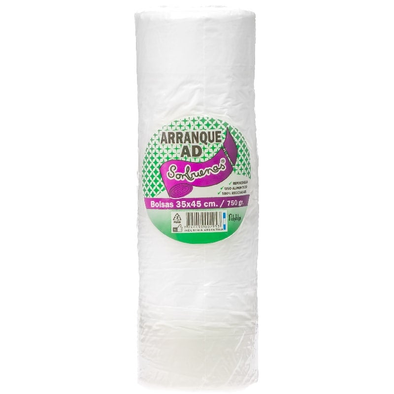 Bolsas de arranque 35x45 Polyfilm polietileno de alta densidad en rollo Son Buenas Bolsas de arranque 35x45 Polyfilm polietileno de alta densidad en rollo Son Buenas