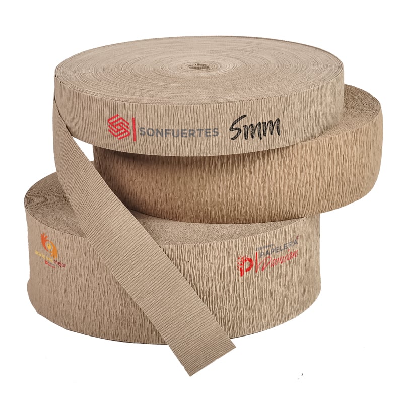 Papel Crepe en rollo de papel kraft 5 cm de Primera calidad