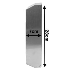 Dispenser de toalla de papel en Acero Inoxidable esmerilado
