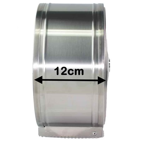 Dispenser papel higienico acero inoxidable Jumbo hasta 350mt