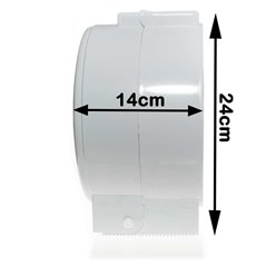 Dispenser de papel higienico Jumbo hasta 350mt para pared