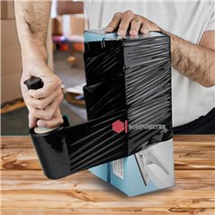 Film Stretch 10cm Negro Para Embalar 5 Cajas de 36 rollos