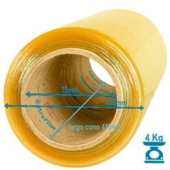 Papel Film PVC rollo adherente 38 cm 1000 m ExtraFilm cocina