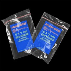 Bolsas Zipper tipo Ziploc cierre hermetico 5x7 paquete 500u SonFuertes