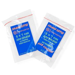 Bolsas Zipper tipo Ziploc cierre hermetico 5x7 paquete 500u SonFuertes