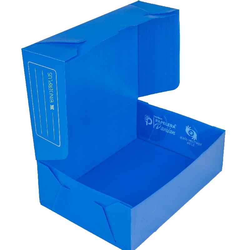 Cajas de archivo plasticas oficio Binderplus 12cm de altura