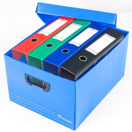 Cajas archivo plasticas grandes 455x355x255 804 Pack 10