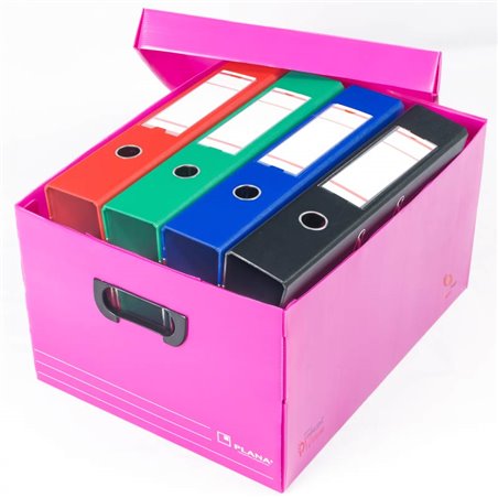 Caja plástica con tapa grande Plana 804 45,5x35,5x25,5 cm - Pack x10