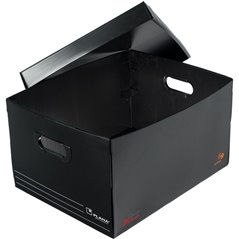 Caja plástica con tapa grande Plana 804 45,5x35,5x25,5 cm - Pack x10