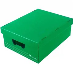 Caja plástica apilable con tapa Plana 801 45×35×15 cm - Pack x10