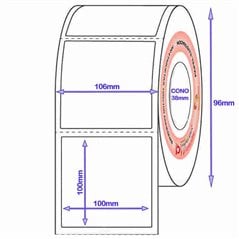 Etiqueta ilustracion 100mm x 100mm rollo 500 etiquetas MercadoEnvios Colecta Flex