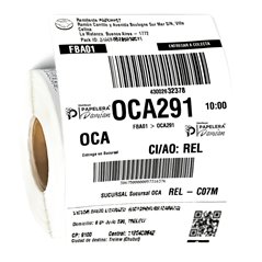 Etiqueta Mercado LIbre ilustracion envio 100x150 mm rollo de 500 etiquetas MercadoEnvios Colecta Flex