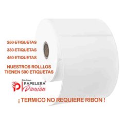 Etiquetas termica 100x150 mm rollo 500 etiquetas autoadhesivas Ideales para Mercado Libre Mercado Envios Colecta Flex