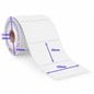 Etiqueta termica 100x80 mm rollo 500 etiquetas autoadhesivas