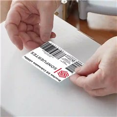 Etiqueta termica 100x80 mm rollo 500 etiquetas autoadhesivas