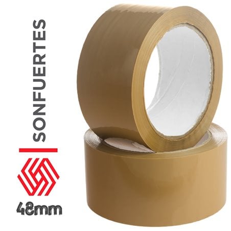 Cintas de embalaje marron 48x100 SonFuertes Caja 36u precio