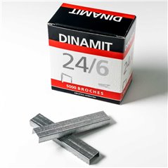 Broches para abrochadora 24/6 Dinamit caja 5000 broches