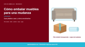 Cómo embalar muebles para una mudanza: qué plástico usar y cómo envolverlos
