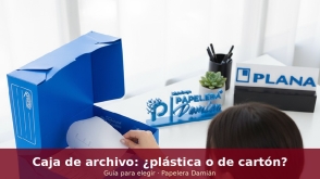 Caja de archivo: ¿plástica o de cartón? Guía para elegir