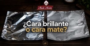 ¿De qué lado se usa el papel aluminio? Cara brillante vs cara mate