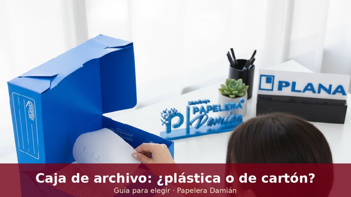 Caja de archivo: ¿plástica o de cartón? Guía para elegir