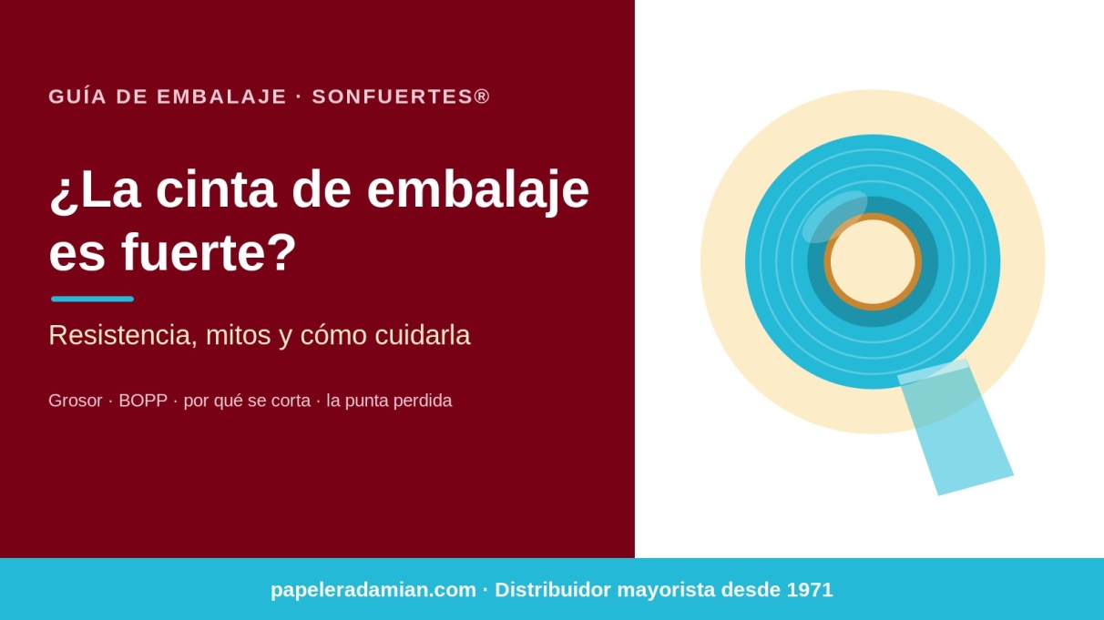 ¿La cinta de embalaje es fuerte? Resistencia, mitos y cómo cuidarla