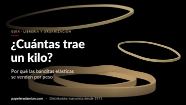 ¿Cuántas banditas elásticas trae un kilo? Por qué se venden por peso