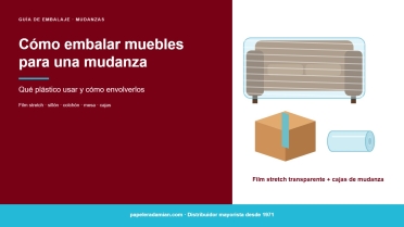 Cómo embalar muebles para una mudanza: qué plástico usar y cómo envolverlos