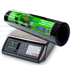 Film Stretch para embalaje negro coreless sin cono 50cm 3Kg